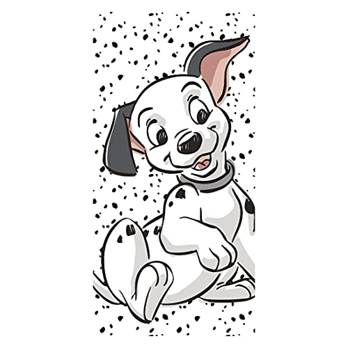 Jerry Fabrics Disney 101 Dalmatiner Lucky Strandtuch Badetuch 70cm x 140cm von Jerry Fabrics