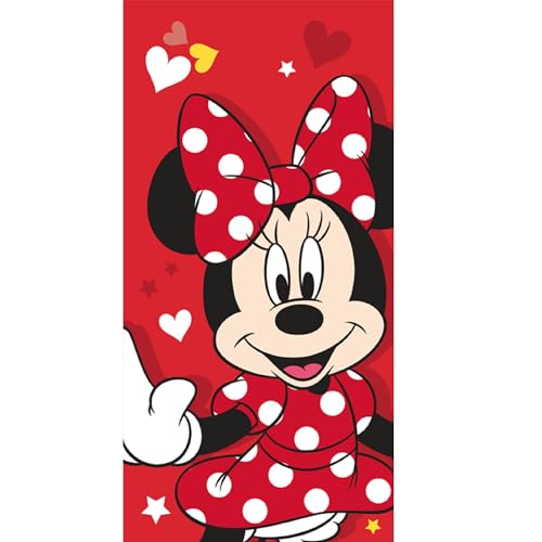 Jerry Fabrics Disney Minnie Mouse Pink Duschtuch Strandtuch Badetuch 70 x 140 cm von Jerry Fabrics