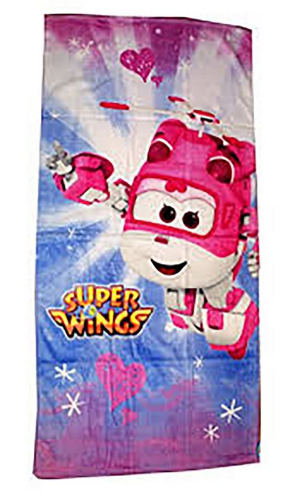 Jerry Fabrics Handtuch Super Wings Badetuch für Kinder Dizzy 70x140cm, Frottee (1-St) von Jerry Fabrics