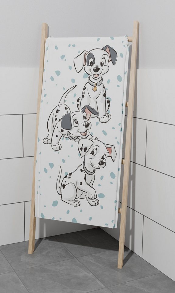 Jerry Fabrics Handtücher Disney 101 Dalmatiner Lucky Duschtuch Strandtuch Badetuch 70 x 140 cm von Jerry Fabrics