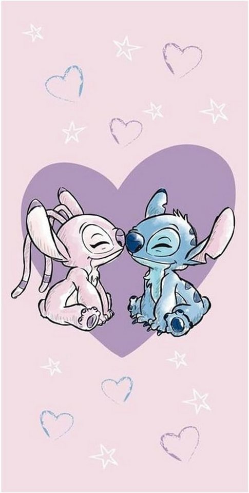 Jerry Fabrics Handtücher Disney LILO & STITCH Duschtuch Strandtuch Badetuch 70 x 140 cm von Jerry Fabrics