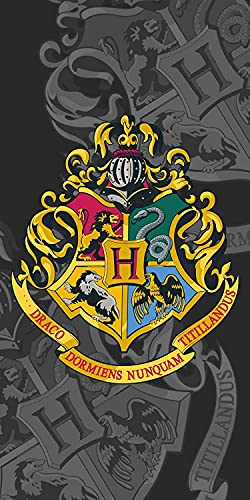Jerry Fabrics Harry Potter Hogwarts Wappen Duschtuch Strandtuch Badetuch 70 x 140 cm von Jerry Fabrics