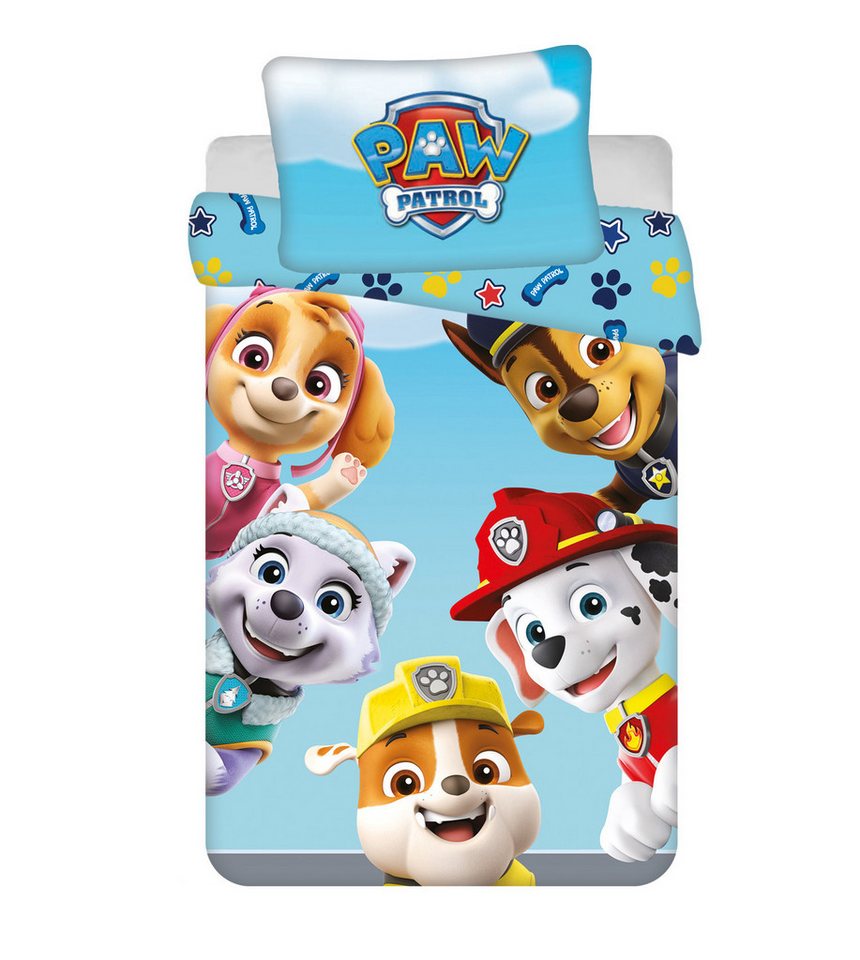 Jerry Fabrics Kinderbettwäsche Paw Patrol Set für Kinderbett 100x135 cm + 40x60 cm aus 100% Baumwolle, Baumwolle Jerry Fabrics Kinderbettwäsche Paw Patrol Set für Kinderbett 100x135 cm + 40x60 cm aus 100% Baumwolle, Baumwolle von Jerry Fabrics