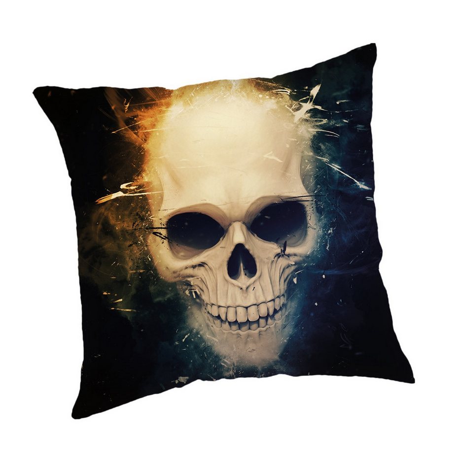 Jerry Fabrics Kissenhülle Skull 45x45 cm Zierkissen Bezug Sofa Dekokissen Polyester Jerry Fabrics Kissenhülle Skull 45x45 cm Zierkissen Bezug Sofa Dekokissen Polyester von Jerry Fabrics