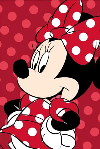 Jerry Fabrics Minnie Mouse Flauschdecke Schmusedecke Kuscheldecke 100 x 150 cm von Jerry Fabrics