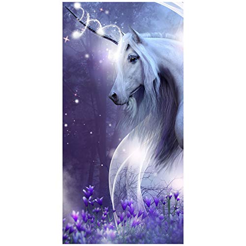 Jerry Fabrics License Sweet Home Mystisches Einhorn-Strandtuch von Jerry Fabrics