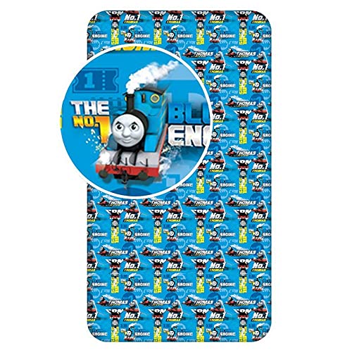 Jerry Fabrics Thomas Friends 04, Baumwolle, Blue, 200 x 90 cm, 10-Einheiten von Jerry Fabrics