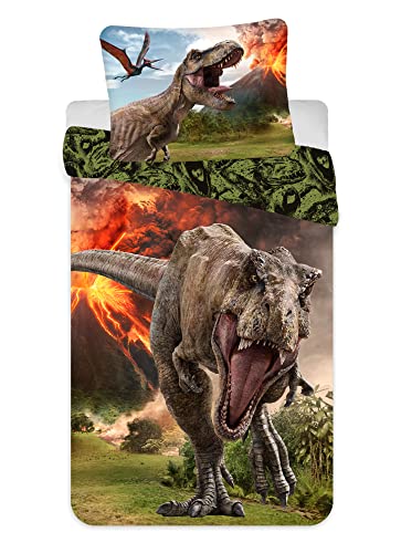 Jurassic World Volcano Dinosaur Bettwäsche 140x 200 cm + 70x90 cm von Jerry Fabrics