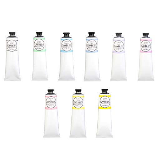 Gamblin Künstler-Ölfarben-Set für Profis, strahlendes Set enthält 37 ml Tuben mit Farben und 150 ml Tube Weiß von Jerry's Artarama