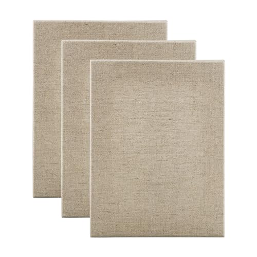 Jerry's Artarama Senso Leinen-gespannte Leinwand, 3,8 cm, 3 Stück, 50,8 x 50,8 cm, strapazierfähige Leinwand zum Malen mit mittelzahniger Leinenwebfläche, ideal für Öl-, Acryl- und Alkydfarben von Jerry's Artarama