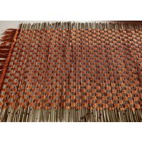 Einer Handgewebte Tischläufer in Schattierungen Von Burnt Orange Und Natürliche 41 "x 18" + Fransen von JerseygirlHandwovens