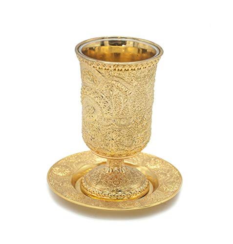 Jerusalem Shabbat Kiddush Becher in vergoldetem Design - Gold, Glas, Kiddusch-Becher, Kiddush Cup, Tasse, 3169011, 3098740031 Jerusalem Shabbat Kiddush Becher in vergoldetem Design - Gold, Glas, Kiddusch-Becher, Kiddush Cup, Tasse, 3169011, 3098740031 von Jerusalem