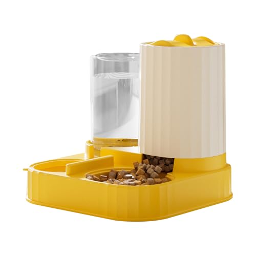 Automatischer Feeder Mit Automatischer Abgabe, 25x25x22 cm, Haustier-Auto-Feeder, Katzen- Und Hundefutterschale Mit Großer Kapazität, Mehrzweck, Für Katzen, Hunde, Welpen, Kätzchen von Jeruytgh