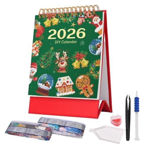 D-Diamond Art Painting 2026 Schreibtischkalender, ische Funktionalität, 13 Cm, Monatlicher Edelsteinkunstplaner, 2026 Desktop-Origination, Für Jugendliche Für Anfänger Teenager Weihnachtsfeier D-Diamond Art Painting 2026 Schreibtischkalender, ische Funktionalität, 13 Cm, Monatlicher Edelsteinkunstplaner, 2026 Desktop-Origination, Für Jugendliche Für Anfänger Teenager Weihnachtsfeier von Jeruytgh