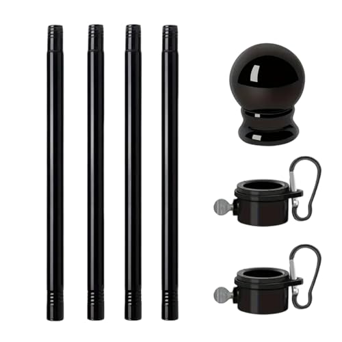 Jeruytgh Fahnenmast, einfache Installation, 180x2,5x2,5 cm, Teleskopflagge, Edelstahlführer Banner -Flagge, sicher und stabil, für Gärten, Terrassen, Feiertage und Partys Jeruytgh Fahnenmast, einfache Installation, 180x2,5x2,5 cm, Teleskopflagge, Edelstahlführer Banner -Flagge, sicher und stabil, für Gärten, Terrassen, Feiertage und Partys von Jeruytgh