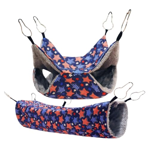 Jeruytgh Hamster -Hängematte, Befördert Rastplatz, 34x34 cm, Eichhörnchen -Hängematte, Kleinkäfigbett, Breite Kompatibilität Für Kleine Tiermäuse, Die Spielplatz Für Wohnzimmer -Bereiche Bereichert von Jeruytgh