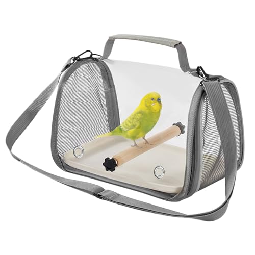 Jeruytgh Reisekäfig Für Vögel - Vogelkäfig Rucksack - Klappbare Rucksack Aufbewahrung Für Kanarienvogel Nymphensittich Ara Hamster Haustiervogel | Draußen Drinnen Ausflug von Jeruytgh