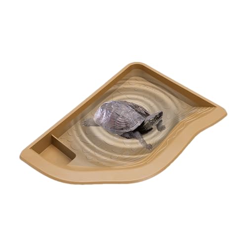 Jeruytgh Reptilien Wasserschale | Reptilien Badebecken | Große Landschafts Teichschale Für Aquarium Bartagame Aquatische Kletternde Haustierschildkröten Schlangen von Jeruytgh