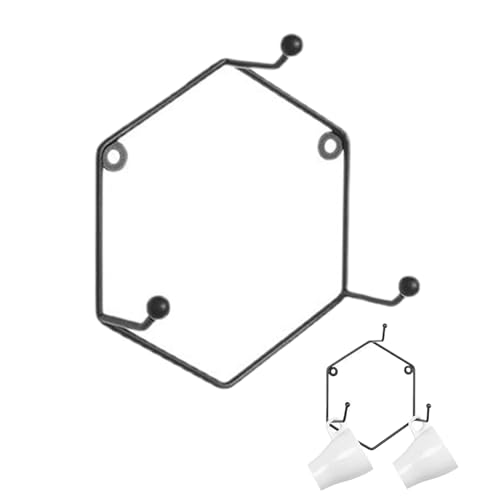 Jeruytgh Wandhalterung Für Tassen | Sechseckiger Teetassen Präsentierständer | Geometrischer Metall Organizer Für Geschirrtücher Und Schürzen | Deko Für Wohnzimmer Küche Und Café Jeruytgh Wandhalterung Für Tassen | Sechseckiger Teetassen Präsentierständer | Geometrischer Metall Organizer Für Geschirrtücher Und Schürzen | Deko Für Wohnzimmer Küche Und Café von Jeruytgh