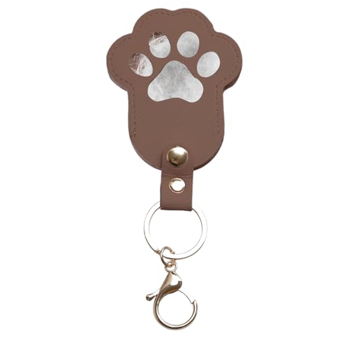 Katzenhaarschlüsselkette, Niedliches Design, Tierhaar -Andenken, Katzenpelz -Speicherschlüsselkette, 12,6x5.6x0,5 Cm, Zuverlässiges Und Komfortables Design, Für Die Pendelverkehrsschule Teenage von Jeruytgh