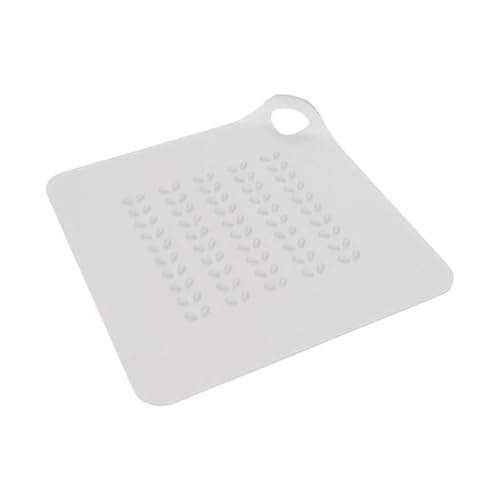 Silikonabflussabdeckung, mit Anti-Odor-Design, 15x15 cm, Waschbecken und Bodenwaschbecken Haarfänger, Flexibler Badezimmer-Abflussstopper, leicht sauber, für Küche, Badezimmer, Dusche von Jeruytgh
