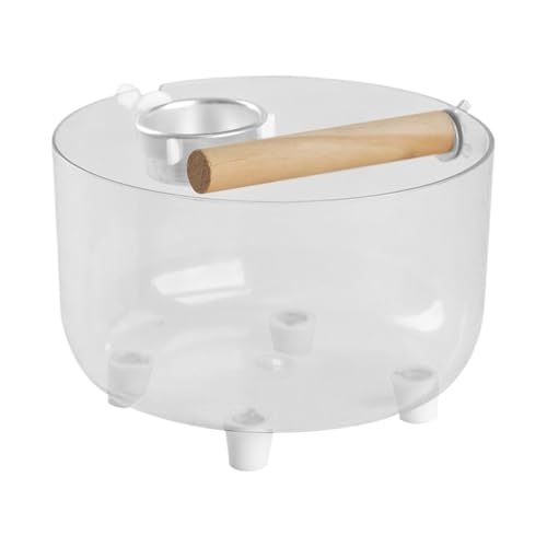 -Toilettentrainingschale Mit Tabletop -Design, 18x12in, Papageienplaystand, Lovebird Conure -Perch, Multifunktional -Setup, Für Brueee, Sittiche, Lovebirds Oder Conures von Jeruytgh