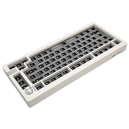 Jerys DIY-Hot-Swap-Tastatur, Verdicktes PCB-Panel, 81 Tasten, 75 Prozent, 3-Modus, RGB, Mechanisches Tastatur-Kit, Taste, Leitungstrenner, Tastendesign für IOS von Jerys
