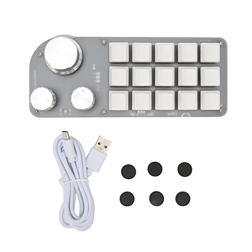 Jerys Einhändige Tastatur, Mechanische Mini-Tastatur Typ C, Kabelgebunden, Programmierbar für das Büro von Jerys