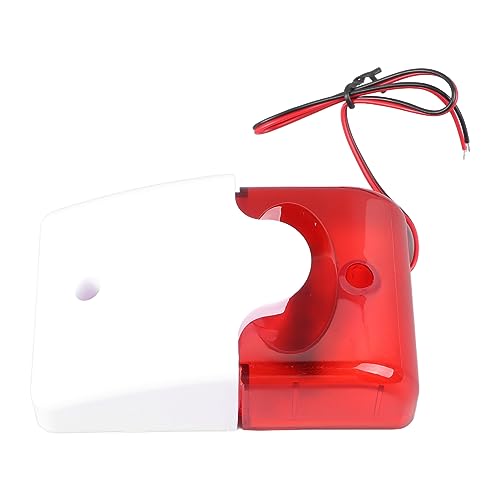 Kabelgebundenes Alarm-Blitzlicht, 220 V, Empfindliche, Langlebige ABS-Blitz-Summer-Sirene, Praktisch für Zuhause von Jerys