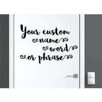 Benutzerdefinierte Tür Aufkleber/Benutzerdefinierte Namen Wort Zimmer Phrase Kunst Wand Vinyl Lustige Wunderschöne Glamourösen Geschenk von JeshkaDeal