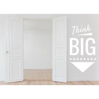 Denke Große Wand Aufkleber Motivation Zitat Dekor Vinyl Kunst Gut Schlauch Home-Dekoration-Geschenk-Idee Denke Große Wand Aufkleber Motivation Zitat Dekor Vinyl Kunst Gut Schlauch Home-Dekoration-Geschenk-Idee von JeshkaDeal