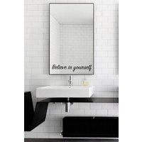 Glaub An Dich Spiegel Aufkleber/Glaub Wand Vinyl Kunst Gute Geschenkidee Sich Selbst Glauben von JeshkaDeal
