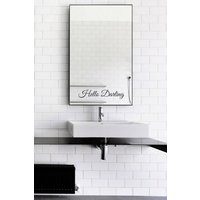 Hallo Liebling Spiegel Aufkleber/Darling Wand Vinyl Kunst Gute Geschenkidee von JeshkaDeal