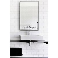 Hallo Wunderschöne + Hübscher Spiegel Aufkleber/Set & Wand Vinyl-Aufkleber-Kunst Gut-Geschenk-Idee Hallo Wunderschöne + Hübscher Spiegel Aufkleber/Set & Wand Vinyl-Aufkleber-Kunst Gut-Geschenk-Idee von JeshkaDeal