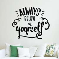 Immer An Sich Selbst Glauben Sie Wand Aufkleber Dekor Motivation Zitat Motivierende Art Vinyl Kunst Gut Home Dekoration Geschenkidee von JeshkaDeal