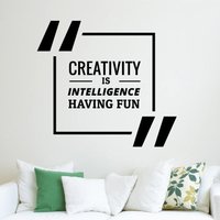 Kreativität Ist Intelligenz Haben Spaß Wand Aufkleber Motivierend Zitat Dekor Kunst Motivation Vinyl Home Dekoration Geschenkidee Kreativität Ist Intelligenz Haben Spaß Wand Aufkleber Motivierend Zitat Dekor Kunst Motivation Vinyl Home Dekoration Geschenkidee von JeshkaDeal