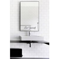 Liebe Dich Selbst, Spiegel Aufkleber/Liebe Love Yourself Wand Vinyl Kunst Gute Geschenkidee von JeshkaDeal