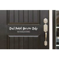No Soliciting Owl Postal Service Only | Zauberer-Thema Aufkleber Haustür | Eingang Oder Wand-Vinyl-Aufkleber - Tolle Geschenkidee/Wohnkultur von JeshkaDeal