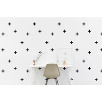 Plus-Zeichen Wand Aufkleber Positiven Kinder Zimmer Wohnzimmer Schlafzimmer Büro Muster Tapete Vinyl Home Decor von JeshkaDeal