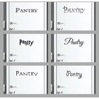 Speisekammer Aufkleber/sticker Küche Pantry Tür Kunst Oder Wand-Aufkleber-Vinyl-Assistenten Thema Wunderschöne Glamourösen Geschenk von JeshkaDeal