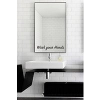 Waschen Sie Ihre Hände Spiegel Aufkleber/Waschen Wand Vinyl Kunst Gute Geschenkidee von JeshkaDeal