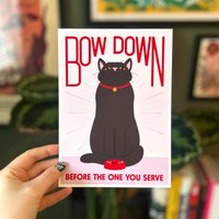 Schwarze Katze Kunstdruck | Wandkunst, Katzengeschenke, Katzenthema Geschenk, Katzenfan, Geschenke Für Alle, 9-Zoll-Nägel, Nin, Süße Katzenkunst von JessBrightDesignShop