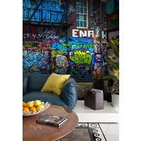 3D-Graffiti-Buchstaben, Abstrakte Tapete, Abnehmbare Abziehen Und Aufkleben, Wandbild, Spielzimmer-Tapete, Wanddeko, R von JessHomeDecor