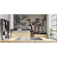 3D-Graffiti-Skelett-Tapete, Kinderzimmer-Tapete, Abnehmbare Tapete, Abziehen Und Aufkleben, Wandgemälde Für Spielzimmer, Wanddekoration 359 von JessHomeDecor