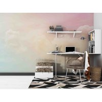 3D Pastell Himmel Wolken Tapete-Kinderzimmer Wllpaper Abnehmbare Tapete-Peel Und Stick Wandbild, Spielzimmer Tapete Wand-Dekor 199 von JessHomeDecor