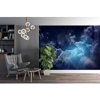 3D-Weltraumnebel-Tapete - Kinderzimmer-Tapete, Abnehmbare Tapete Wandgemälde Zum Abziehen Und Aufkleben, Spielzimmer-Tapete, Wanddekoration 663 von JessHomeDecor