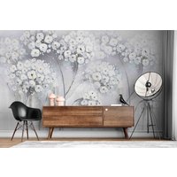 3D Winter Blumen Baum Tapete-Kinderzimmer Tapete Abnehmbare Tapete-Peel Und Stick Wandbild, Spielzimmer Wand-Dekor 86 von JessHomeDecor