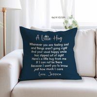 Eine Kleine Umarmung Kissen-Wenn Sie Sich Traurig Fühlen-Personalisierte Kissen-Custom Kuschelkissen Muttertag Geburtstagsgeschenk Für Mama Papa von JessicaRCrafts