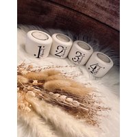 Adventszahlen/Teelichter Weihnachten Adventskranz von Jessicaswerk