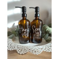 Spülmittel & Handseife Spender Glas I Spülmittelspender Handseifenspender von JessisHomemadeDesign